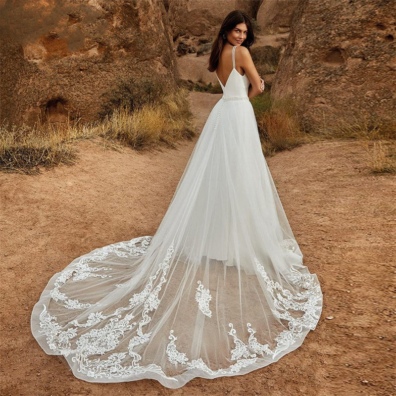 Detachable Two Piece Bridal Gown