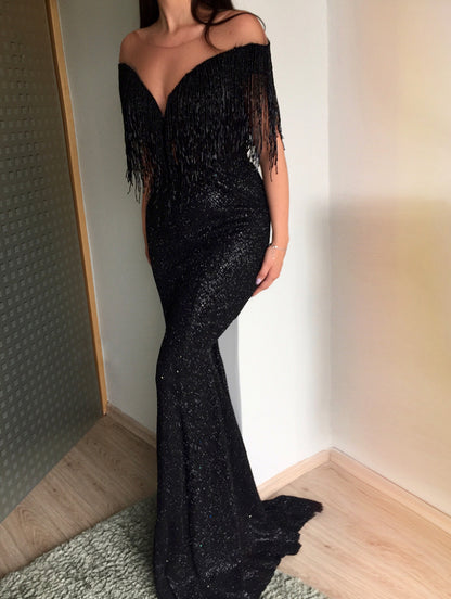 Black Evening Gown - DAYANCA