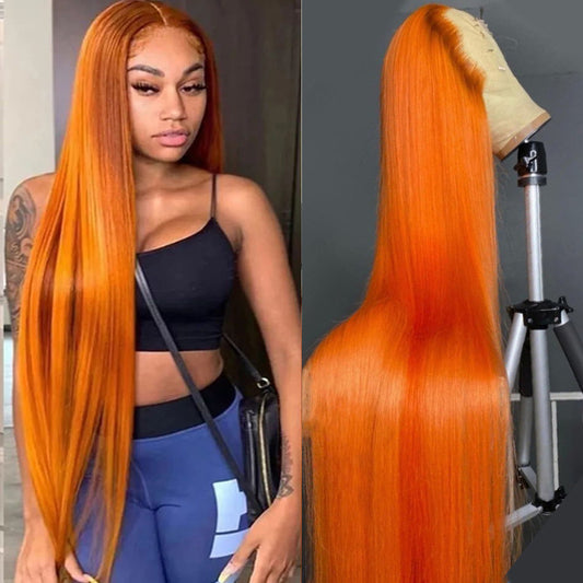 Orange-Colored Human Hair - DAYANCA