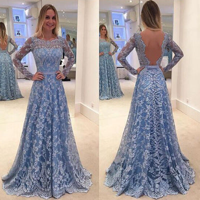 Blue Evening Dress - DAYANCA