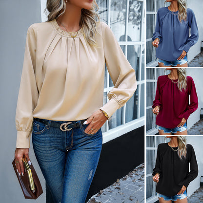 Elegant sleeved top - DAYANCA