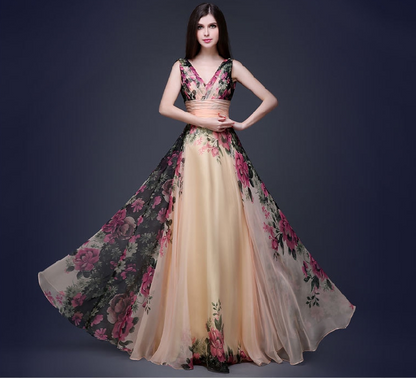 "Floral Radiance" Dress - DAYANCA