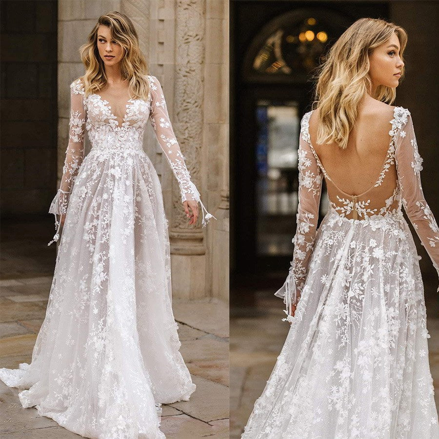 Lace Wedding Dress - DAYANCA