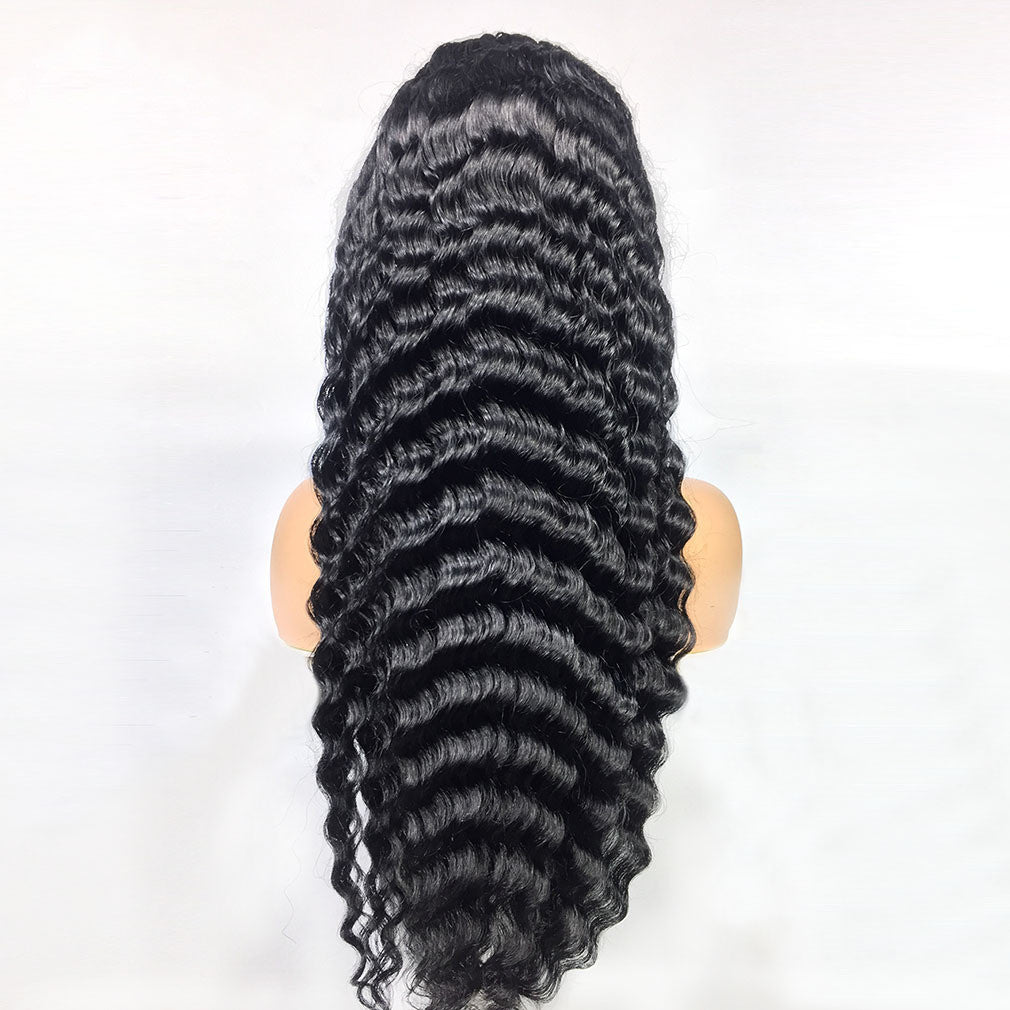 Luxurious wig wavy black - DAYANCA