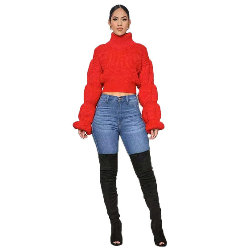 Puff Sleeve Sweater - DAYANCA