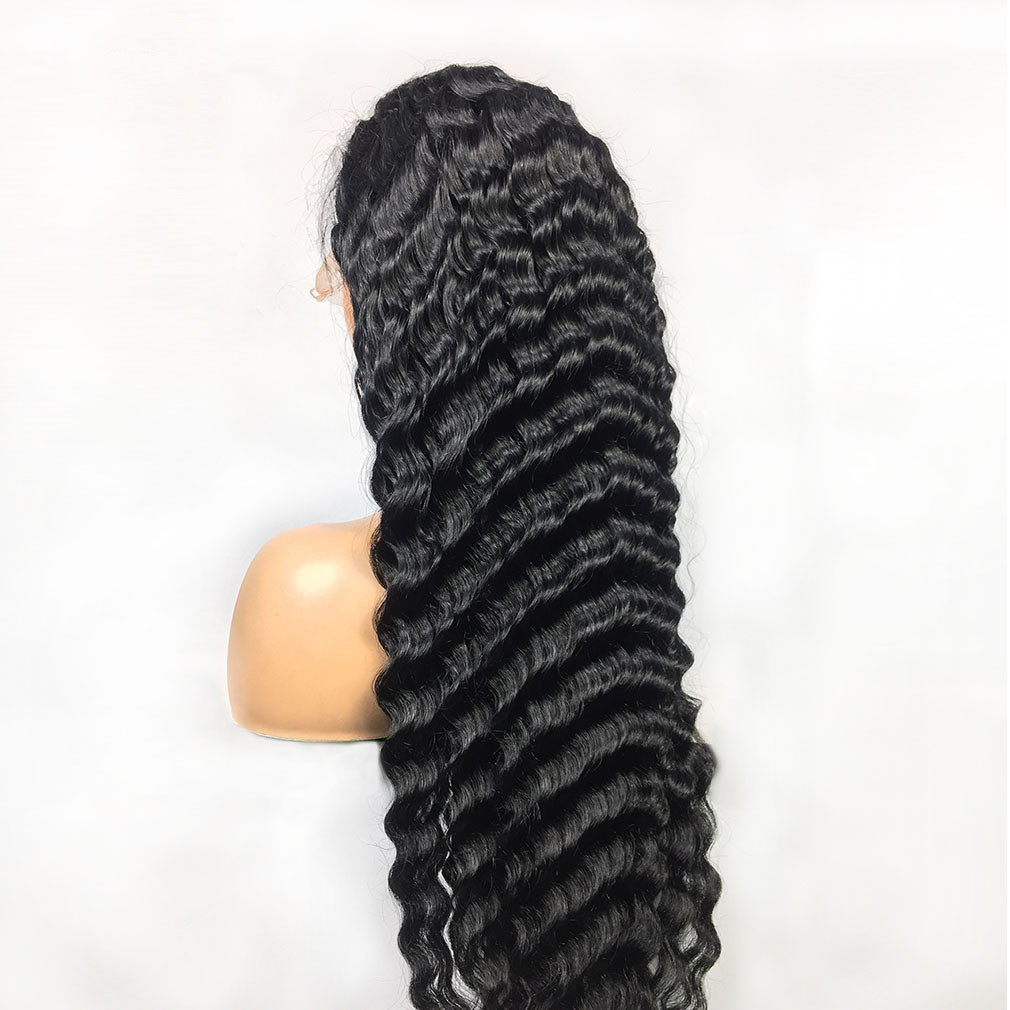 Luxurious wig wavy black - DAYANCA