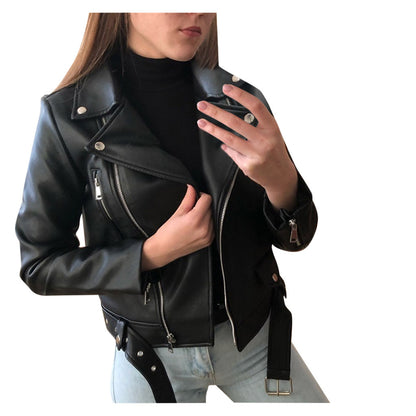 Slim Leather Jacket - DAYANCA