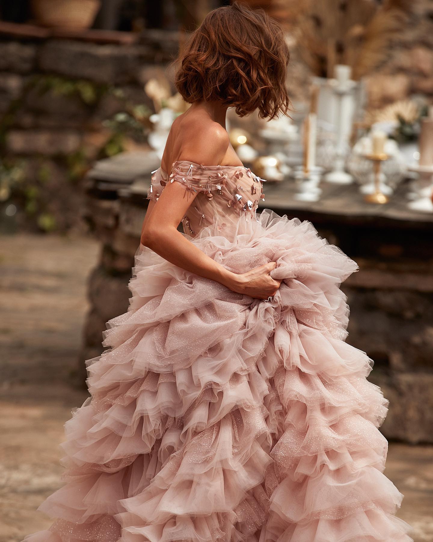 Pink Wedding Dress - DAYANCA