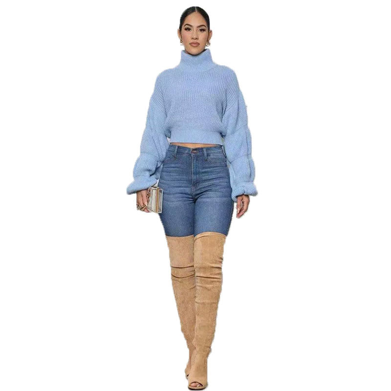 Puff Sleeve Sweater - DAYANCA