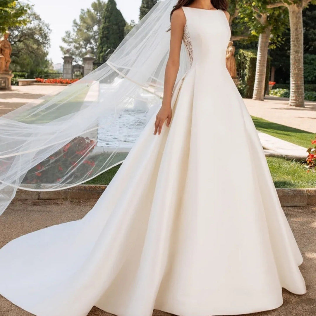 "Satin Starlight" Wedding Gown - DAYANCA