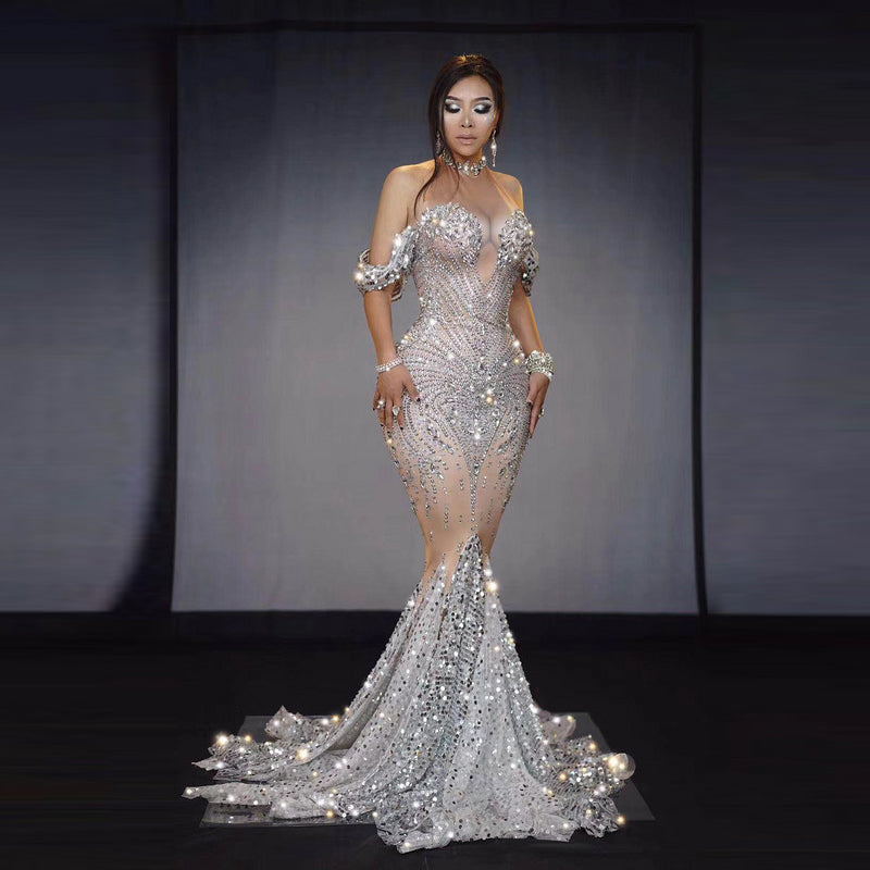 Diamond Evening Dress - DAYANCA