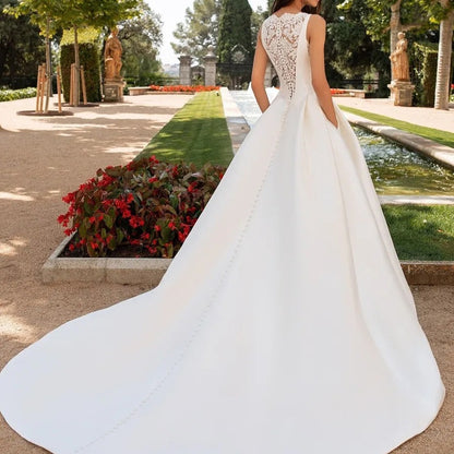 "Satin Starlight" Wedding Gown - DAYANCA