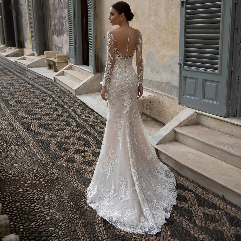 Lace Wedding Dress - DAYANCA