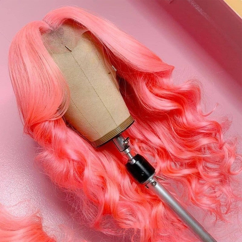 Pink Petal Human Hair Wig - DAYANCA