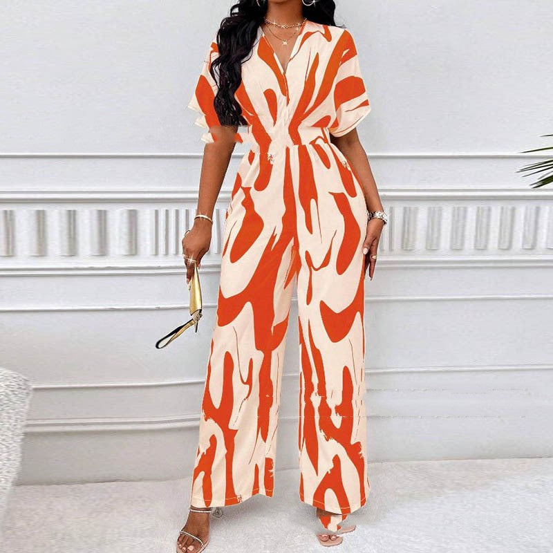 Long Printed Jumpsuit - DAYANCA