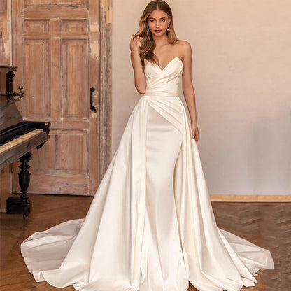 Satin Wedding Gown - DAYANCA