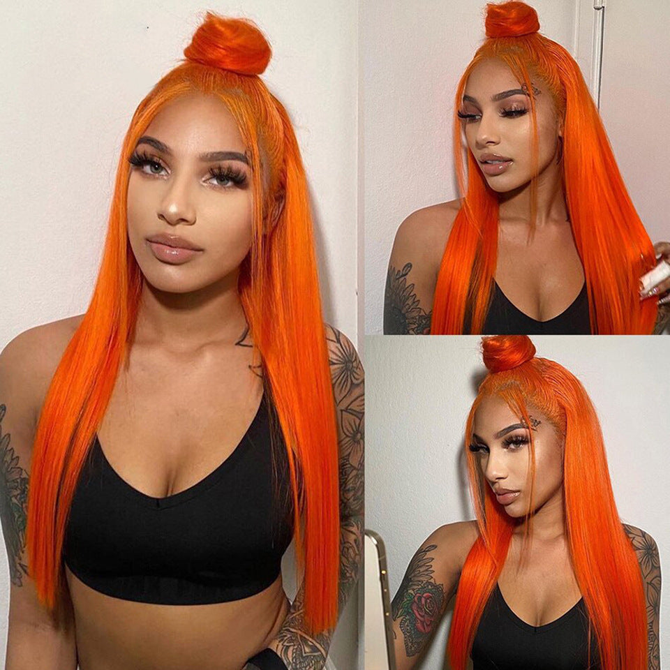 Orange-Colored Human Hair - DAYANCA