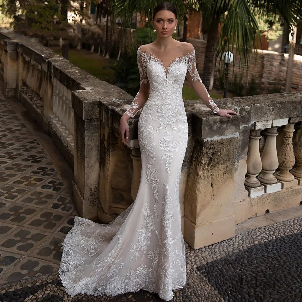 Lace Wedding Dress - DAYANCA