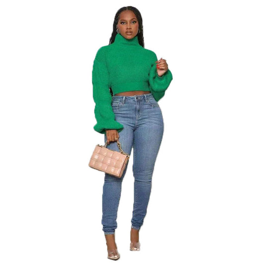 Puff Sleeve Sweater - DAYANCA