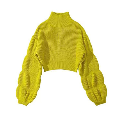 Puff Sleeve Sweater - DAYANCA