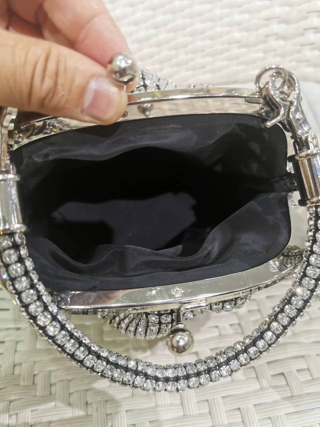 Rhinestone Clip Handbag