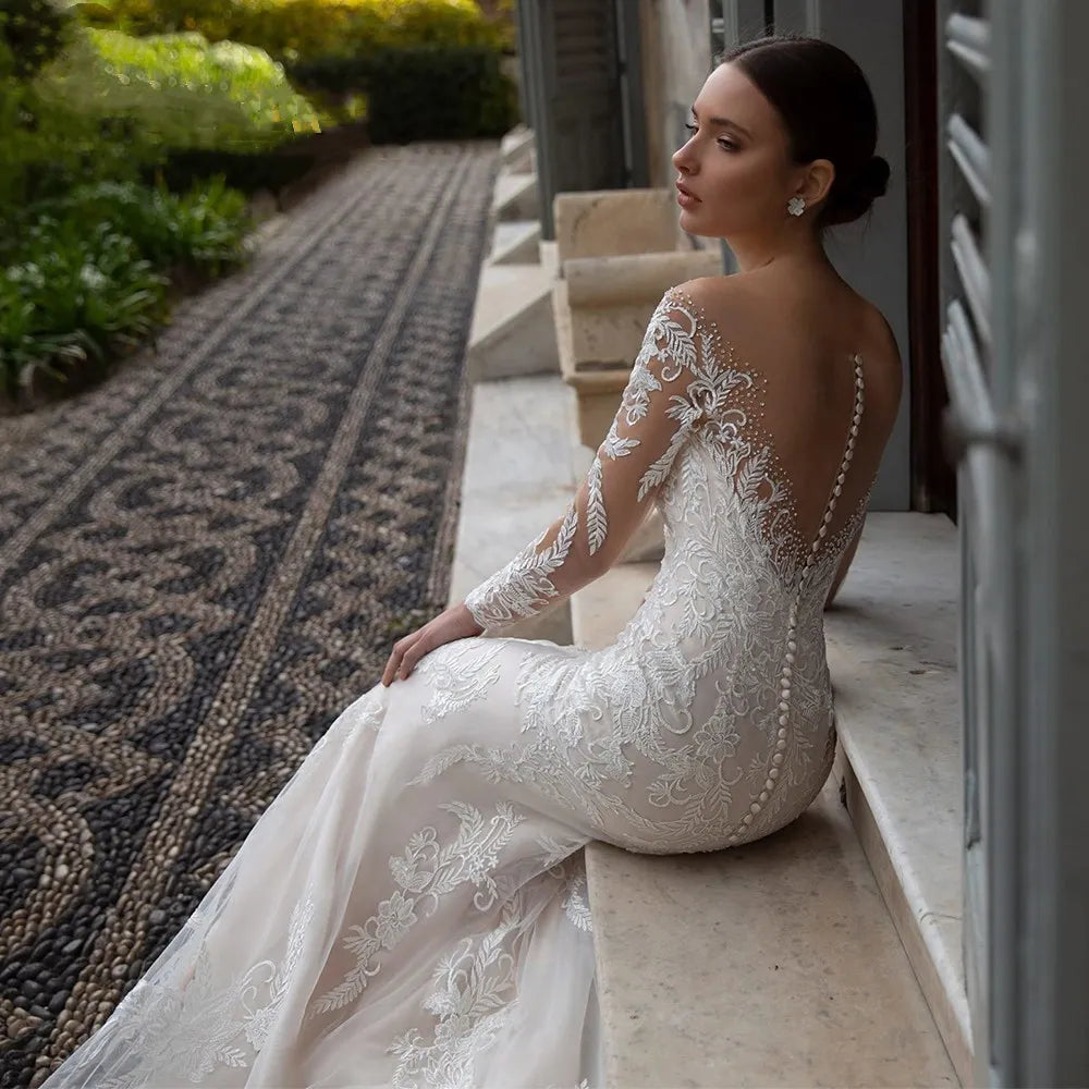 Lace Wedding Dress - DAYANCA