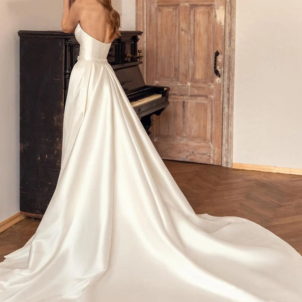 Satin Wedding Gown - DAYANCA